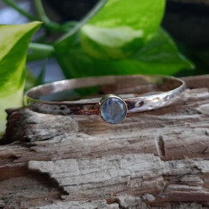 Moonstone Bangle, Handmade Bangle, Dainty Bangle, 925 Silver Bangle, Natural Moonstone, Gemstone Bangle, Moonstone Jewelry, Boho Bangle