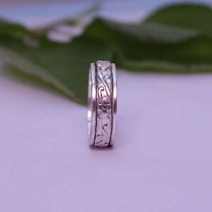 925 Silber Ring, Boho Ring, Handgemachter Ring, Daumen Ring, Versprechen Ring, Frauen Ring, Spinner Ring, Band Ring, Silber Schmuck, Fidget Ring