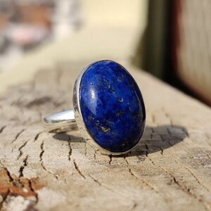 Lapis Lazuli Ring, Ring For Women, Handmade Ring, 925 Silver Ring, Natural Lapis Lazuli, Gemstone Ring, Dainty Ring, Lapis Jewelry Gift