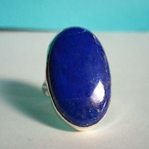 Lapis Lazuli Ring, Handmade Ring, Statement Ring, Gemstone Ring, Dainty Ring, 925 Silver Ring, Beautiful Ring, Women Ring, Boho Ring