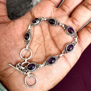 Amethyst Bracelet, Boho Bracelet, Handmade Bracelet, Amethyst, Women Bracelet, Adjustable Bracelet, Gemstone Bracelet, Natural Amethyst