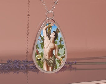 Saint Sebastian Necklace, Divine Protection, Patron saint for harmony and strength, miracles, physical and mental strength,  LGBT and allies