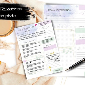 Daily Devotional Journal Printable Template