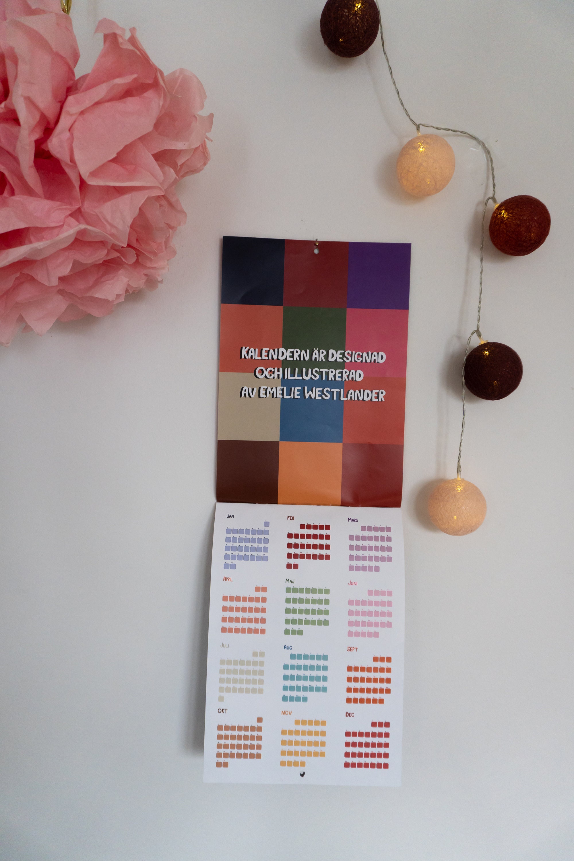 Illustrated Wall Calendar 2023, A4, Wall Planer, 12 Month Calender ...