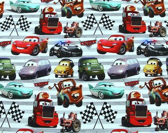 Disney Cars Tissu Dessin animé Tissu Coton Lightning McQueen Tissu Dessin animé Personnage Tissu 100% coton Par The Half Yard