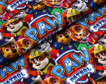 PAW Patrol Fabric Good Pups Fabric Puppy Dog Fabric 100% Cotton Fabric By The Half Yard