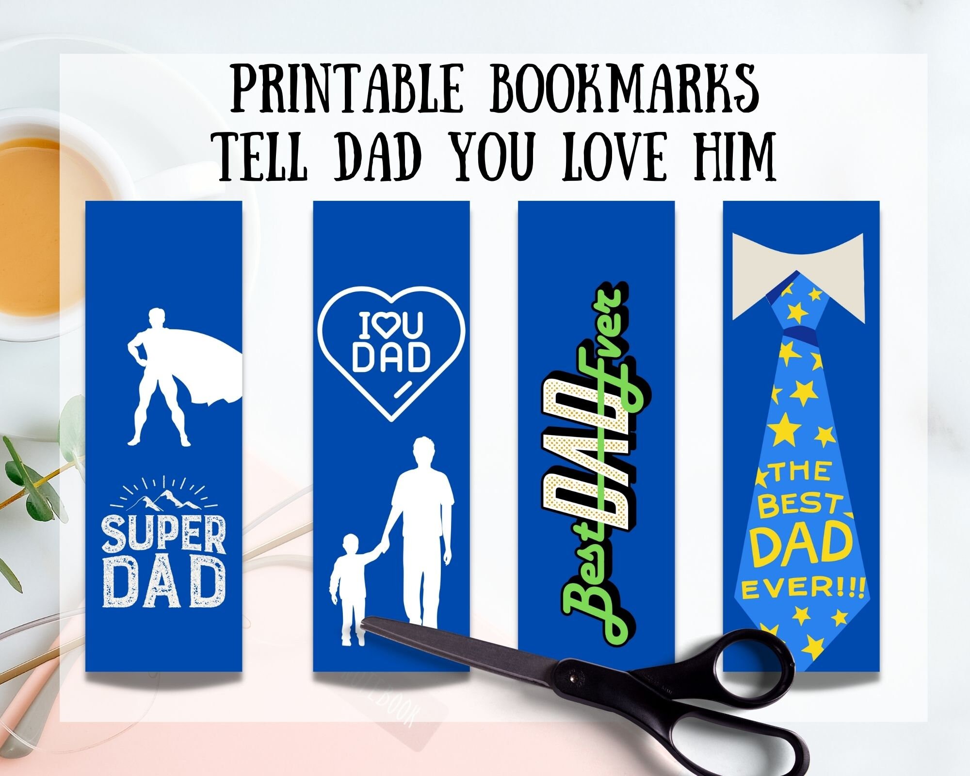 Bookmarks for Men Printable Bookmarks Digital Bookmarks BOOKMARK SET ...