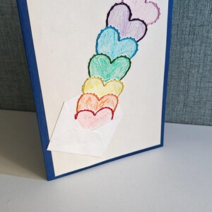 Carta cucita a mano - Cuori
