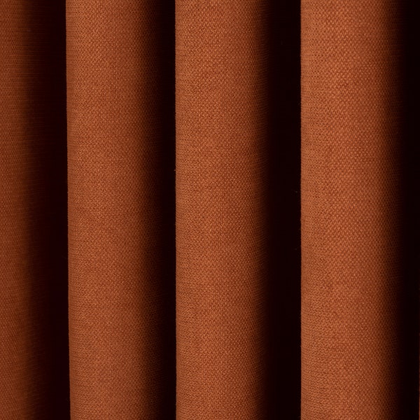Custom Linen Curtains For Living Room, Linen 46 Color Options, Orange Bedroom Curtains, Luxury Linen Curtains, Modern Curtains
