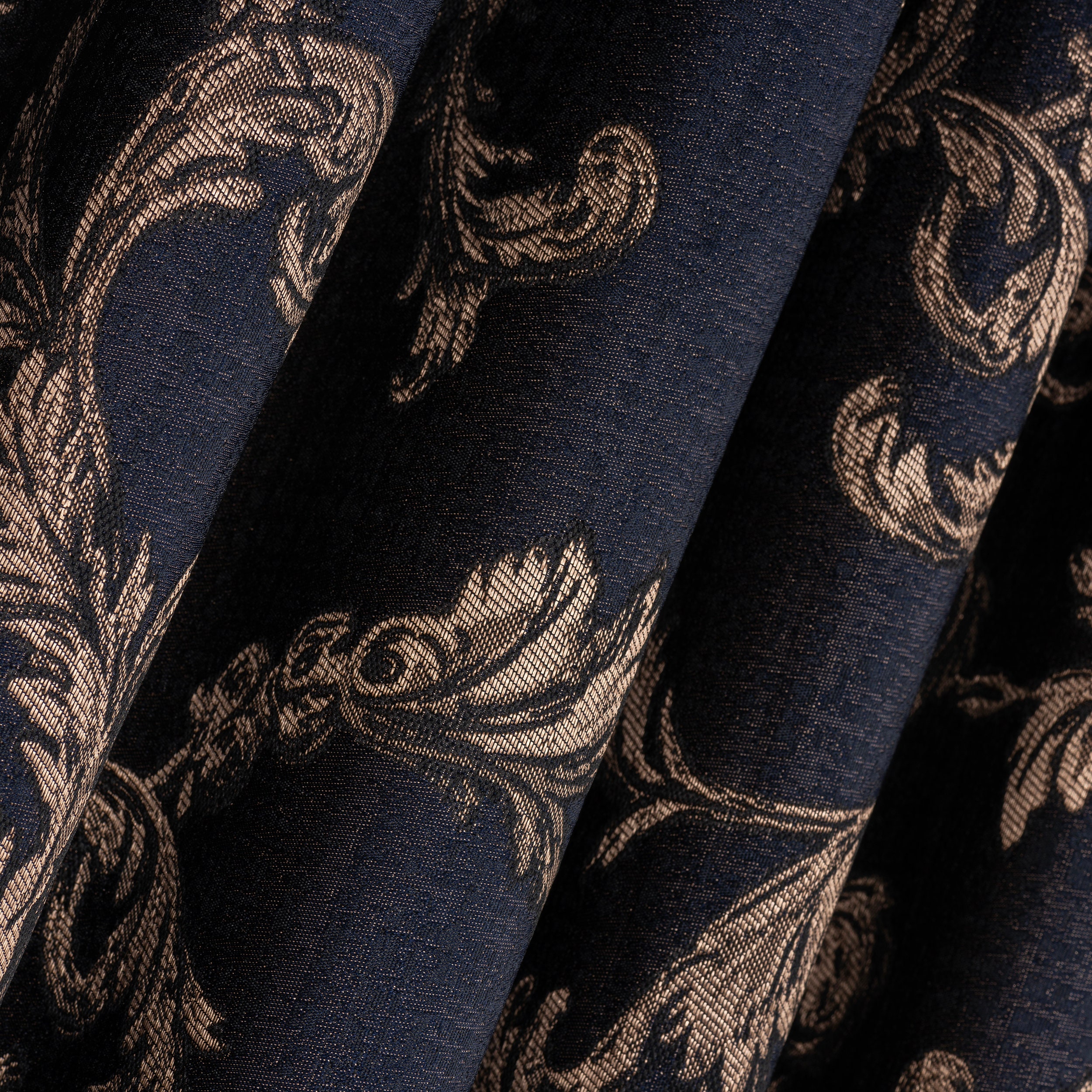 Luxury Jacquard Damask Curtains, Classic Floral Drapes, 12 Colors, Custom Size, Rod Pocket, Grommet, Back Tab, Hooks and Rings