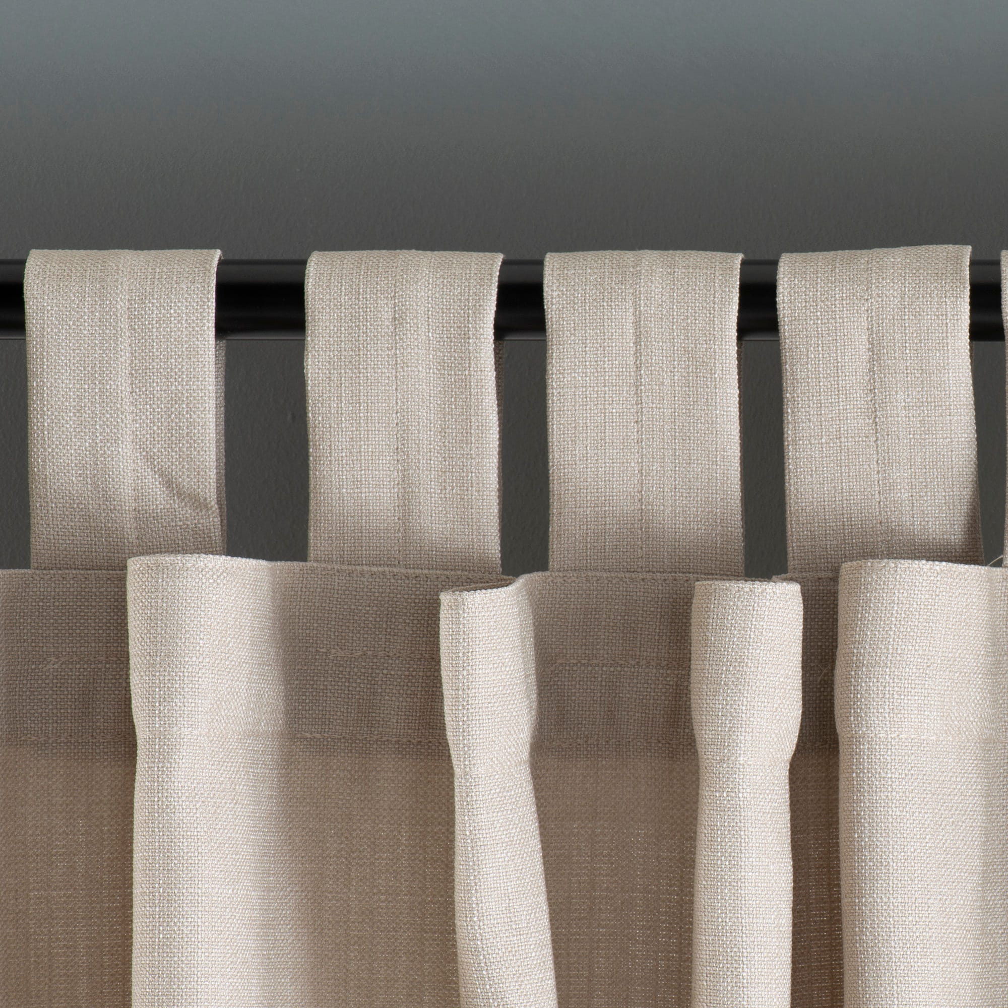 100% Blackout Tab Top Linen Curtains, Custom Size Drapes, 31 Colors, Extra Wide Panel for Bedroom, Living Room & Doorways