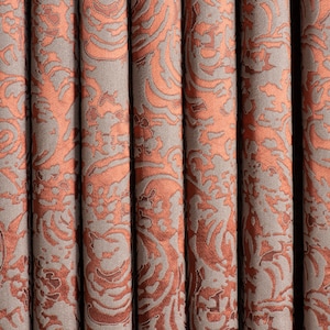 100% Blackout Jacquard Paisley Heavy High Quality Curtains, 12 Color Options, Luxury Floral Jacquard Blackout Curtains.