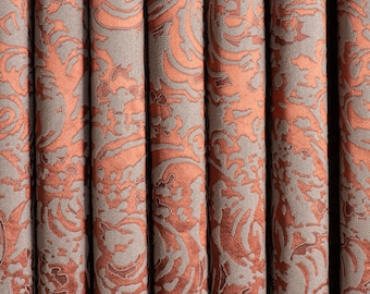 100% Blackout Jacquard Paisley Heavy High Quality Curtains, 12 Color Options, Luxury Floral Jacquard Blackout Curtains.