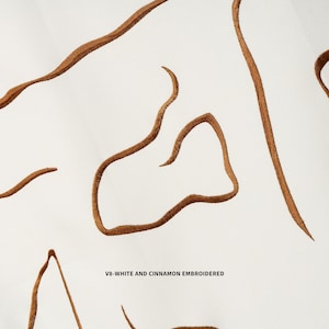 100% blackout embroidered linen drapes, available in extra wide & extra long sizes. High-end window coverings designed for modern, minimalist & farmhouse decor.