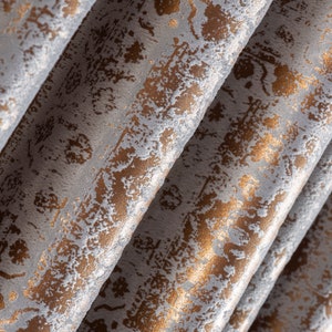 Custom Gold and Silver Gilded Velvet Curtains, Livingroom Curtains, 16 Color Available, Velvet Curtains For Grommet, Backtab and Rod Pocket.