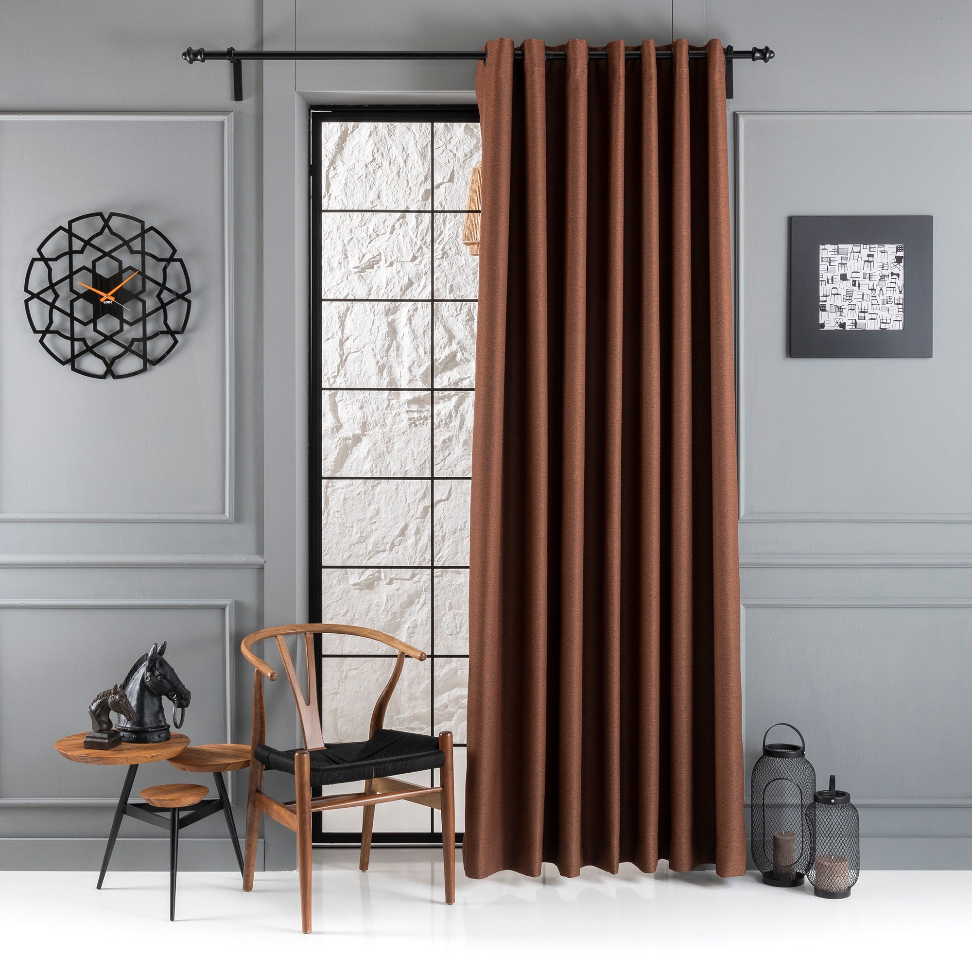 100% Blackout Curtains 21 Living Room - Etsy