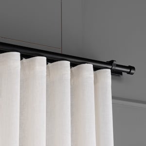 Extra Wide Wave Linen Sheer Curtains, Custom S Fold Sheer Curtains For Living Room and Bedroom. 8 Color Options Curtains For Rods and Tracks