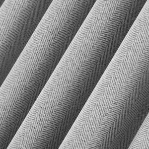 100% Blackout Herringbone Linen Curtains, Extra Wide Custom Drapes in 19 Colors For Bedroom and Living Room. Rod and Track Compatible.