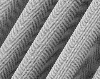 Tende oscuranti a spina di pesce in lino al 100%, tende extra larghe personalizzate in 23 colori per camera da letto e soggiorno. Compatibili con aste e binari.