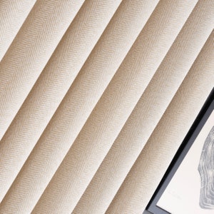 Op maat gemaakte extra lange linnen visgraatgordijnen voor woonkamer met 19 kleuren. Op bestelling gemaakte linnen gordijnen. Gratis expresverzending.