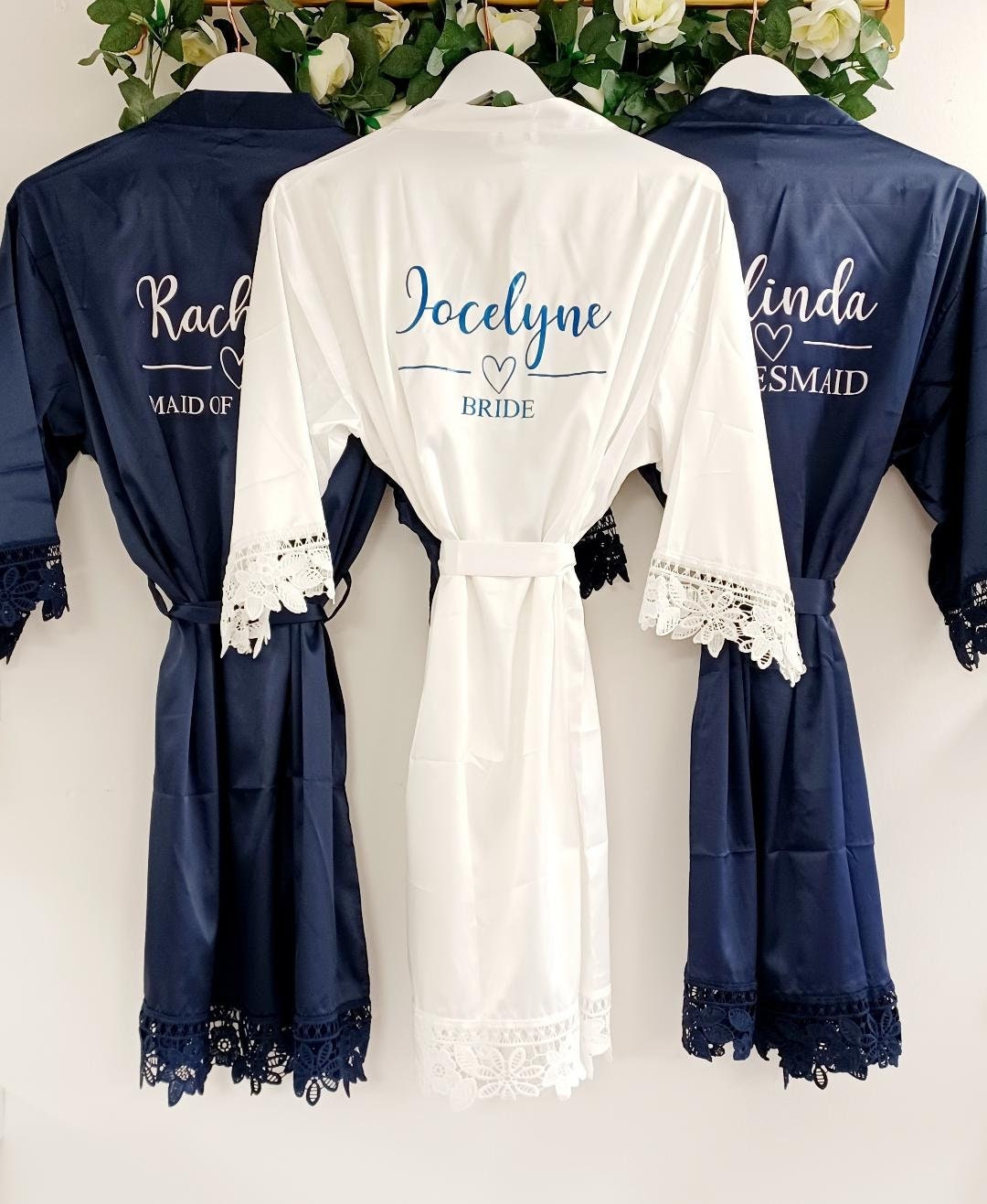 Personalised Bridal Robes, Wedding Robes, Bridesmaid Proposal, Bride
