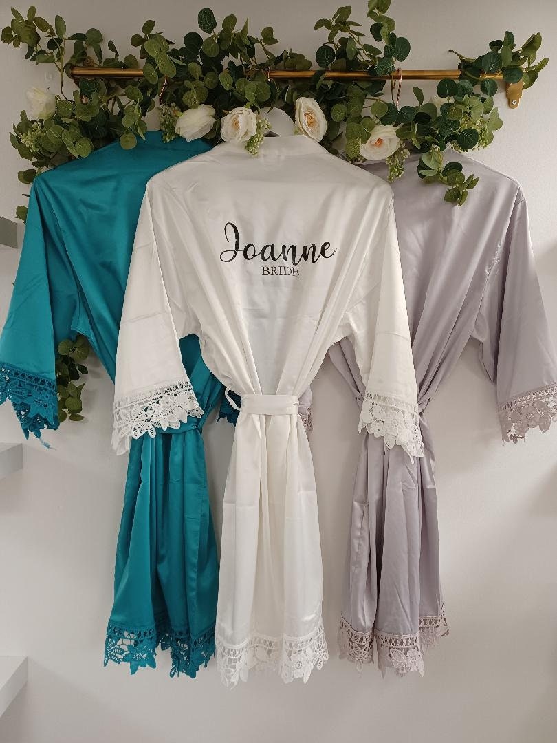 Personalised Bridal Robes Wedding Robes Bridesmaid Proposal Etsy UK