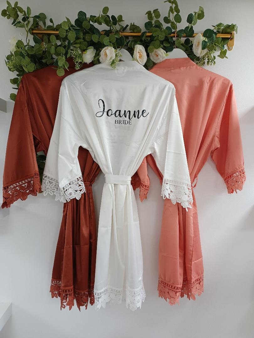 Personalised Bridal Robes Wedding Robes Bridesmaid Proposal Etsy UK