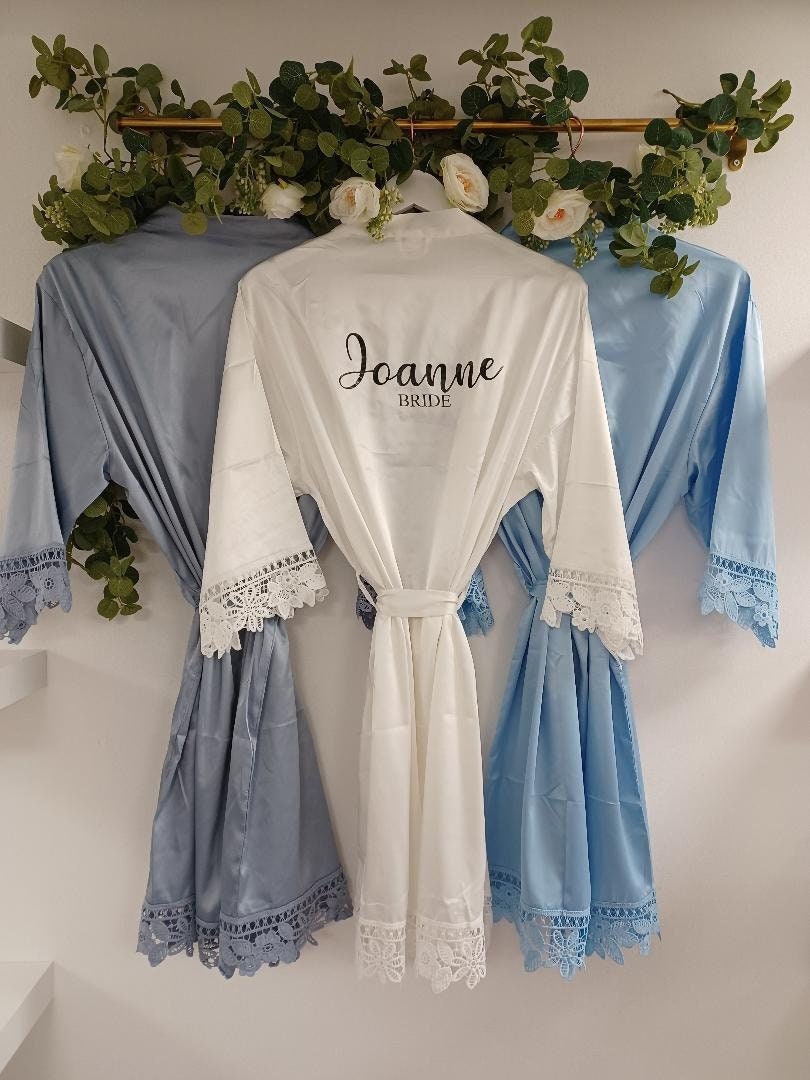 Personalised Bridal Robes Wedding Robes Bridesmaid Proposal Etsy UK