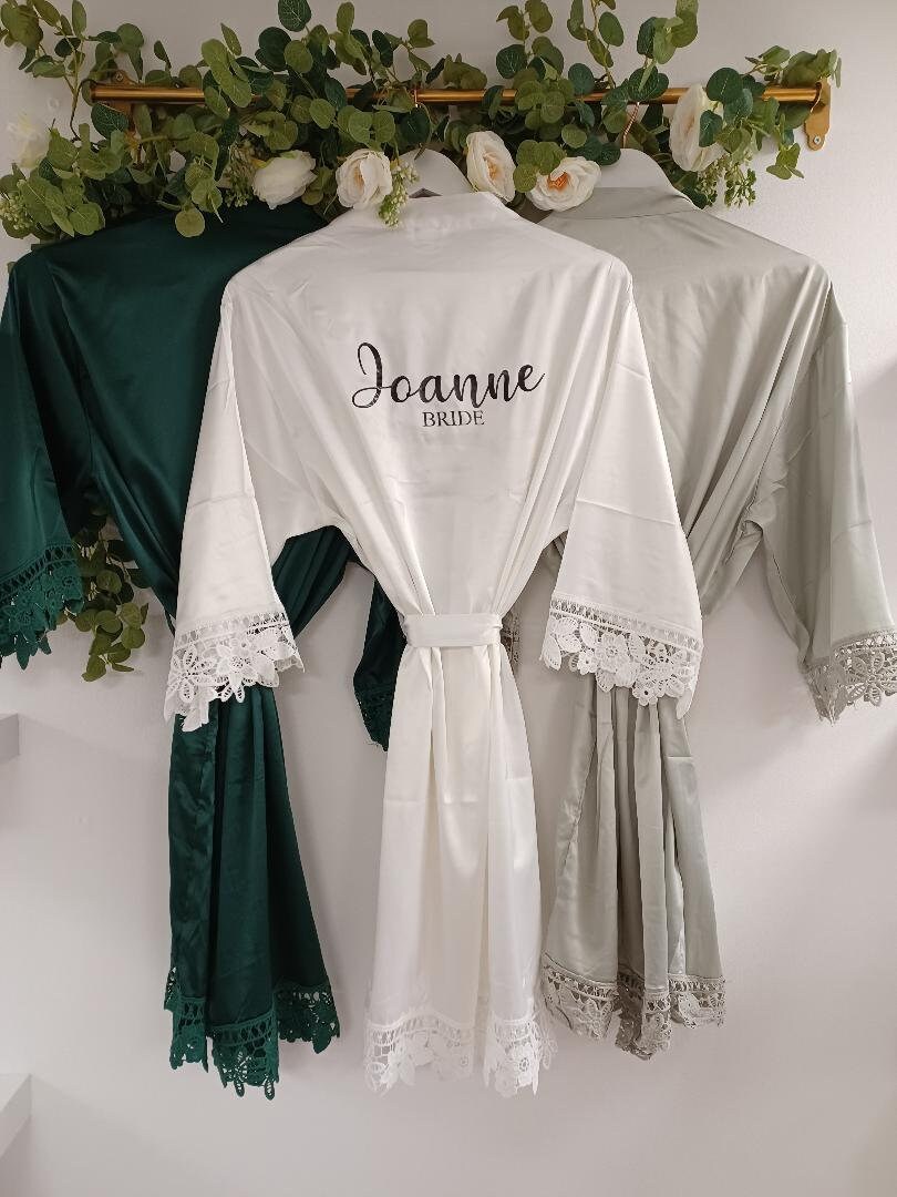 Personalised Bridal Robes Wedding Robes Bridesmaid Proposal Etsy UK