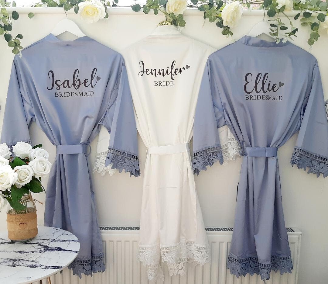 Personalised Bridal Robes, Wedding Robes, Bridesmaid Proposal, Bride