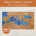Map of Jonah's Journey, Book of Jonah, Old Testament Map, Joppa and ...