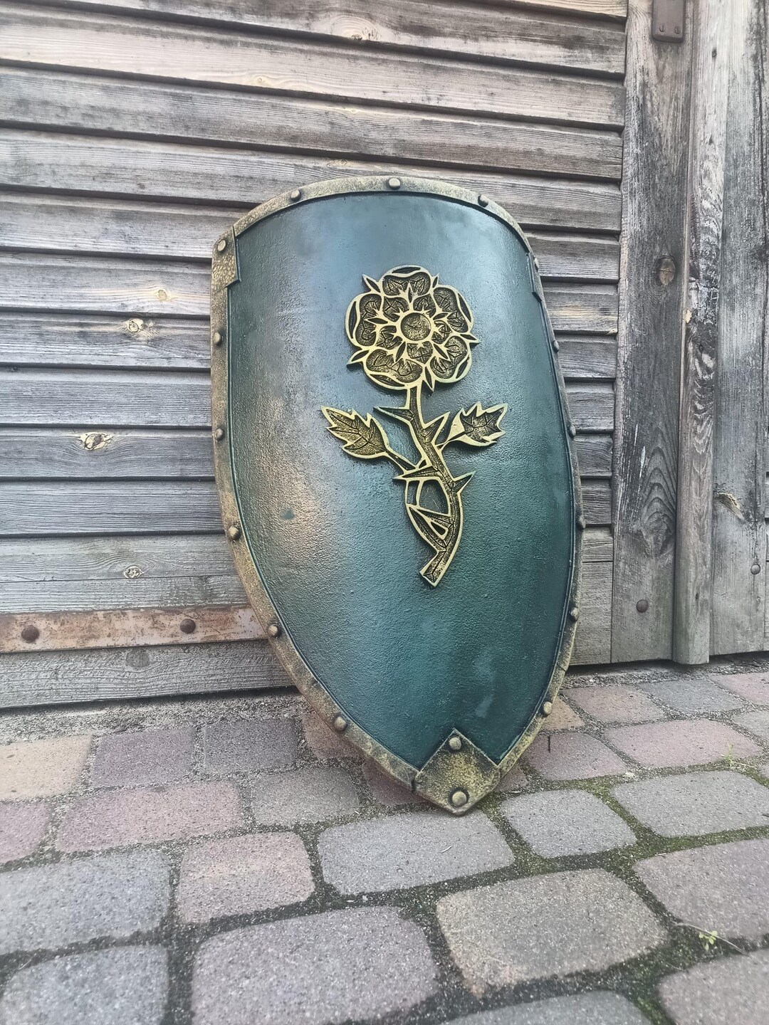 Larp Roses LARP Golden Rose Shield 50x70cm - Etsy