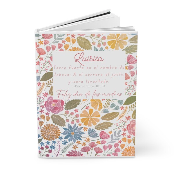 Personalized Journal, Hardcover-Matte, Cuaderno personalizado para día de las madres