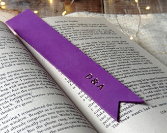 Personalised Leather Bookmark, Custom Bookmark, Xmas Gift For Her Him, Wedding Gift, Teacher Reading Gift, Anniversary Leather, Secret Santa