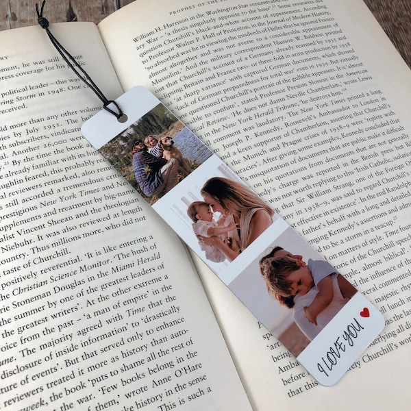 Personalised Photo Bookmark, Valentines Gift Her, Anniversary Gift, Keepsake Gift For Him, Mum Dad Gift, Birthday Gift Bestie, Wedding Gift