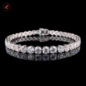 Elegant solid Gold 18k Round cut lab grown diamond tennisbracelet|Perfect for weddings, Anniversaries or Special Occasions|Timeless Elegance