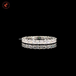 Diamond band for wedding and Personalised metals For Ring, Eternity Matching  Band, Diamond Ring, Promise Ring  For Her