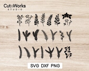 Christmas botanical flower SVG Plotterfile, christmas plants, Cutting Plotter, Cricut file PNG DXF, clipart, Plott, Christmas Winter Schnitt