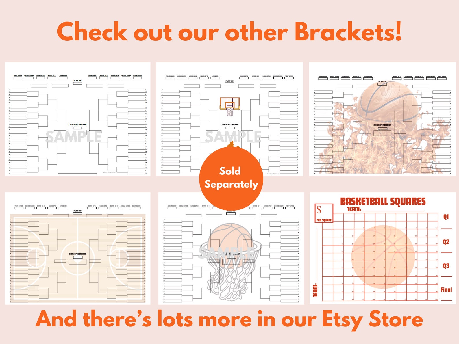 Printable NCAA Basketball Bracket March Madness Template Editable PDF ...