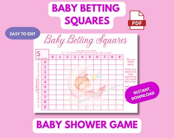 Douchespel babyweddenschappen: bewerkbaar voorspellingsspel (pdf)