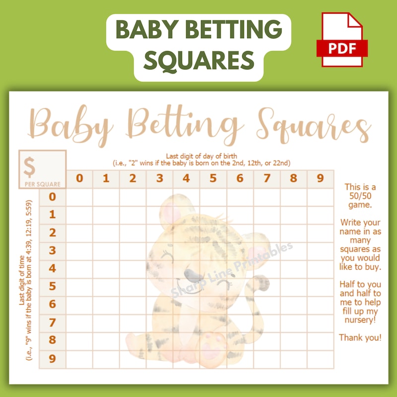 100 Square Raffle Board - Etsy Australia