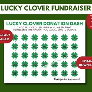 Editable St Patrick&#39;s Day Black Out My Board Fundraiser, Fundraising Flyer, Sponsor My Season, Lucky Clover Donation Printable Editable PDF