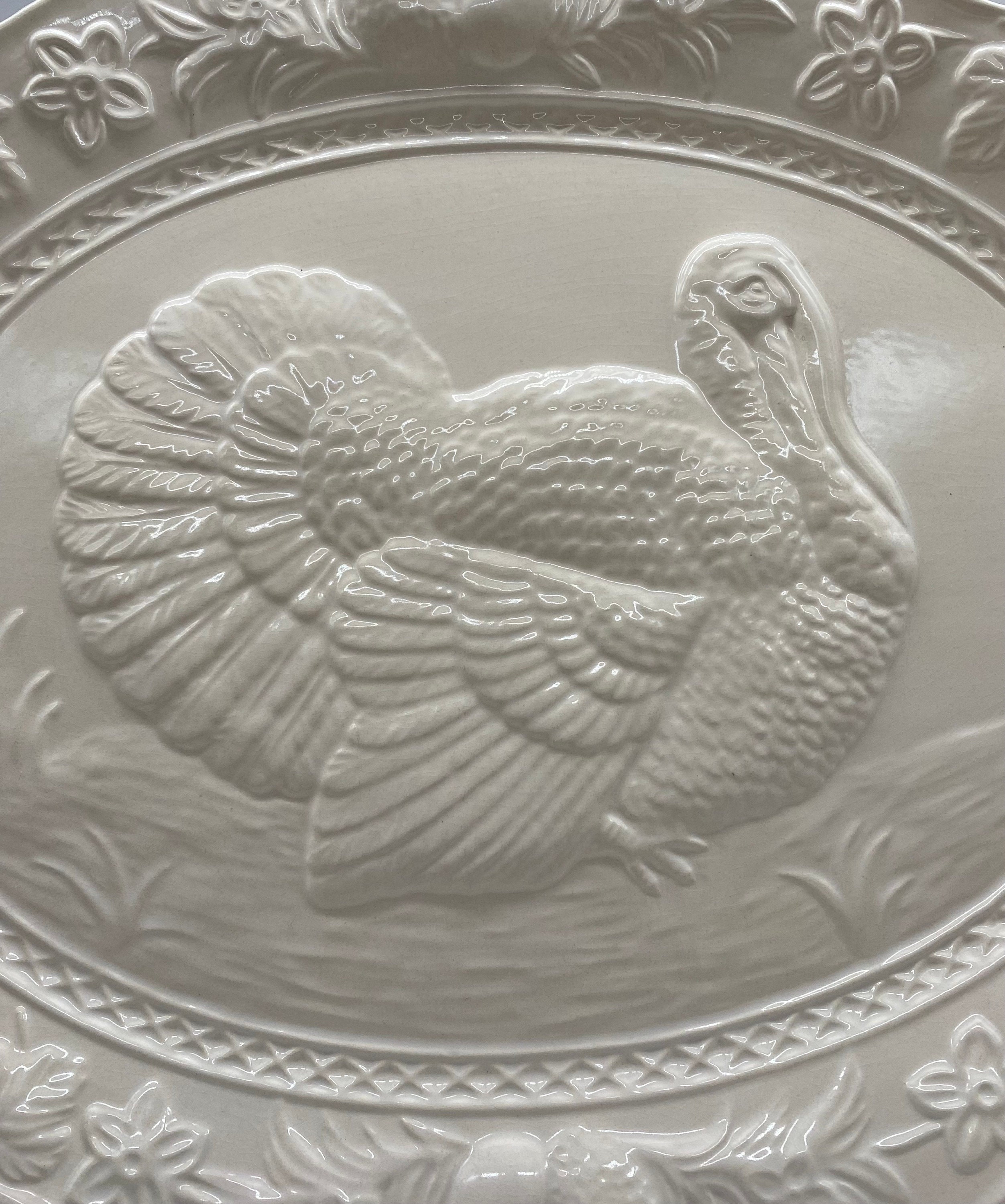 Vintage Large Oval White Turkey Platter Made in Japan. Etsy