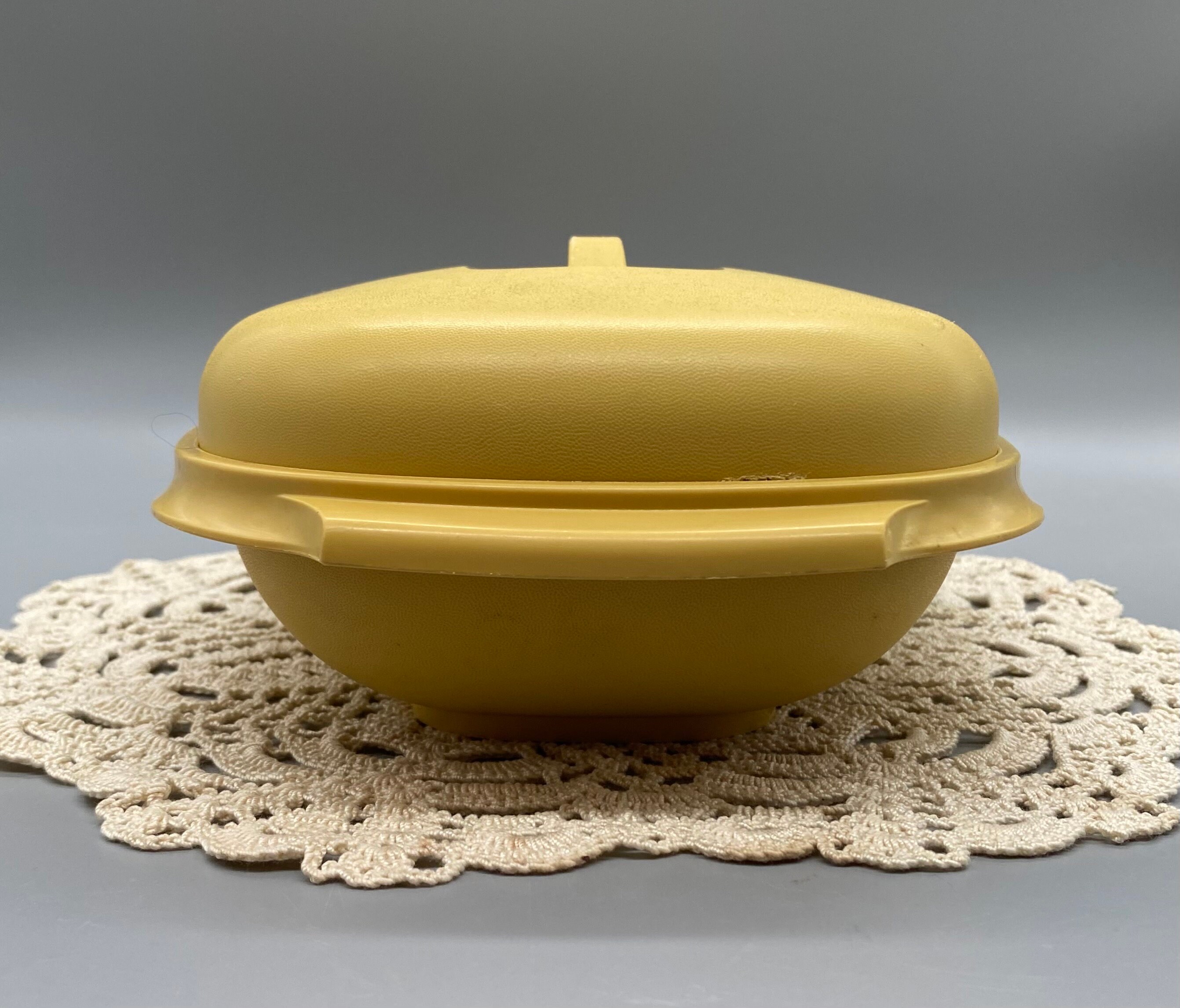 Vintage Tupperware Vegetable Steamer Harvest Gold Etsy