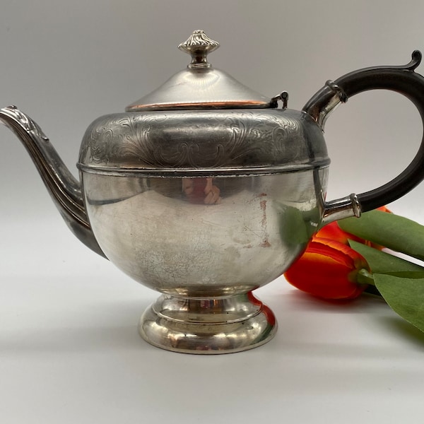 Vintage Wm. A. Rogers Silver Plated on Copper Teapot