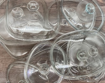 Coperchio di ricambio vintage per casseruola Pyrex: rotondo, ovale, quadrato