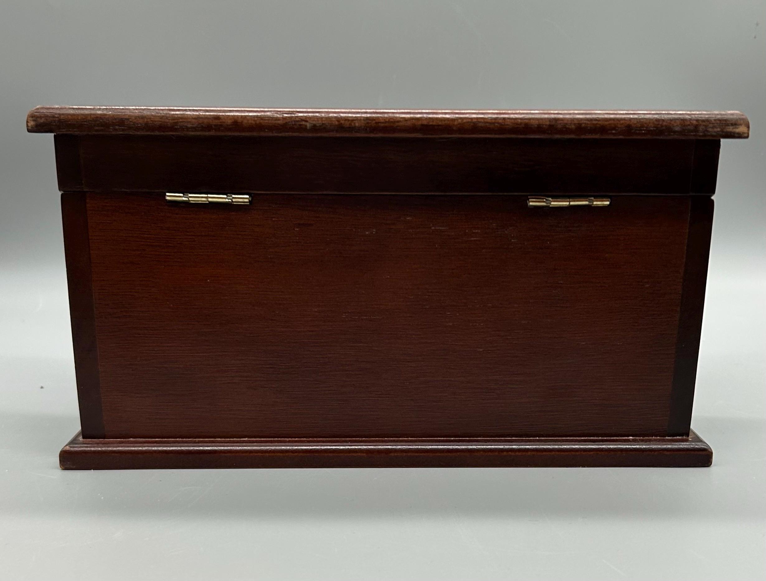 The Bombay company ショーケース Vintage Bombay Company Wooden Letter Box/desk Organizer Mahogany