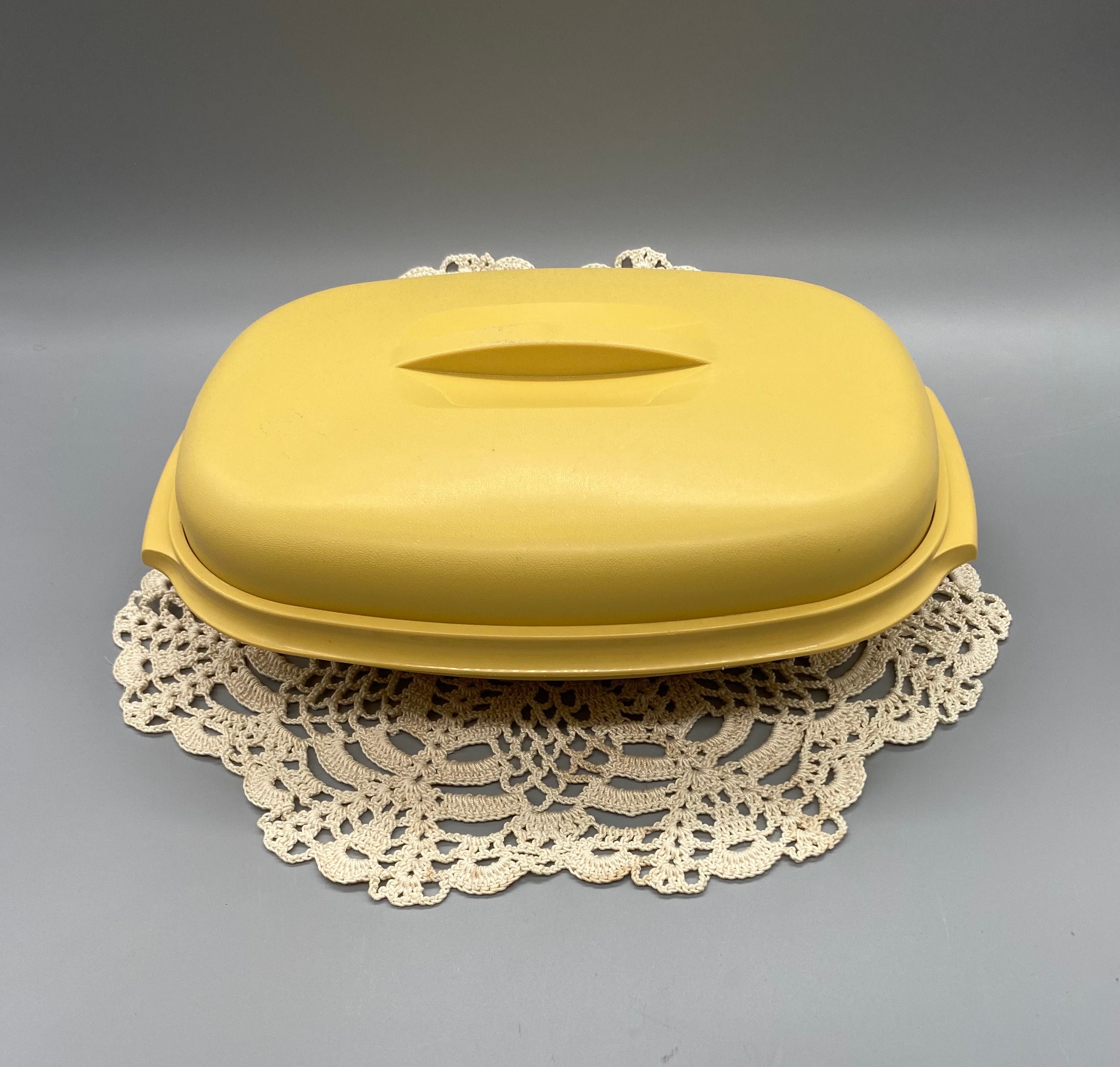 Vintage Tupperware Vegetable Steamer Harvest Gold Etsy