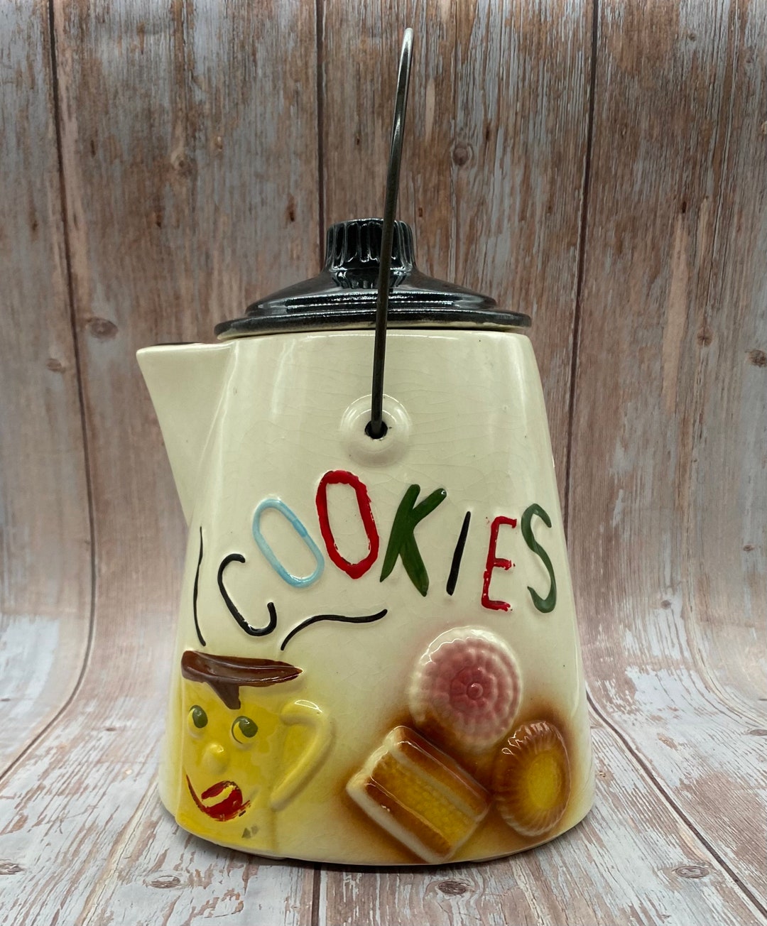1950's Vintage Mccoy Coffee Pot COOKIE JAR Etsy