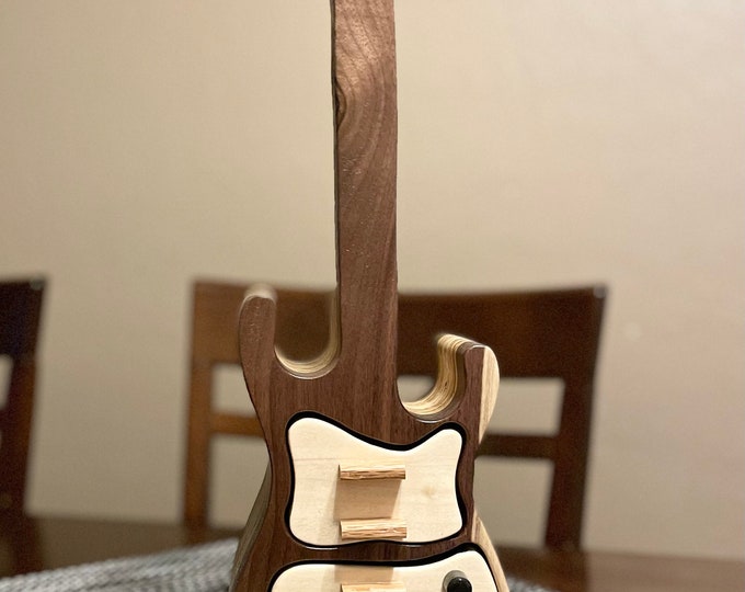 Guitar Bandsaw Box, Bandsaw Box, Jewelry Box, Stash Box, Keepsake Box